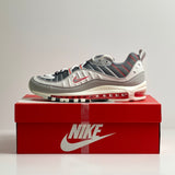 Nike Air Max 98 Grey Fog Habanero Red