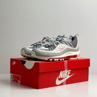 Nike Air Max 98 Grey Fog Habanero Red