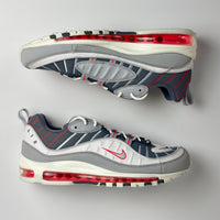 Nike Air Max 98 Grey Fog Habanero Red