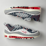 Nike Air Max 98 Grey Fog Habanero Red